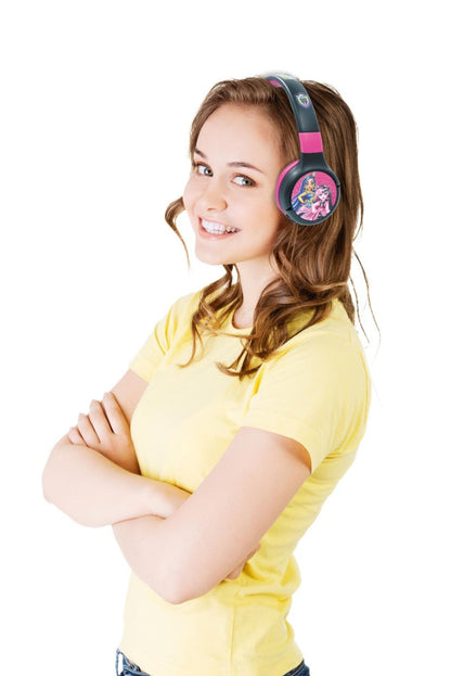 Lexibook 2v1 bluetooth skládací sluchátka Monster High s limitem hlasitosti