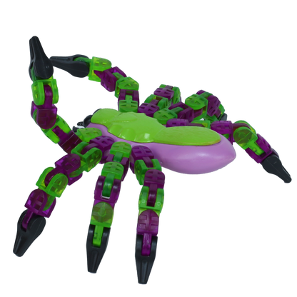 Klixx Creaturez Pavouk zeleno-fialový