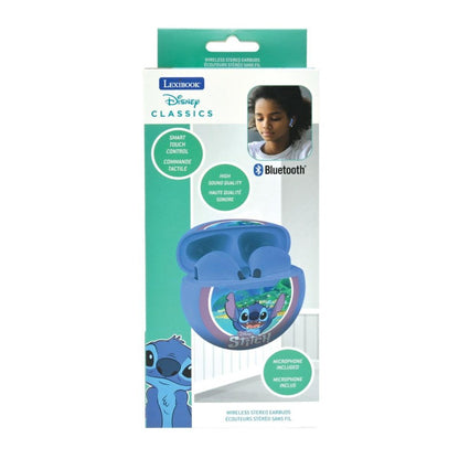 Lexibook bluetooth sluchátka do uší Stitch s vestavěným mikrofonem