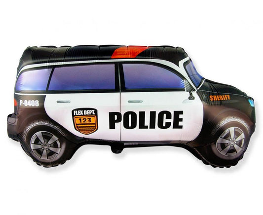 Balónek fóliový Policejní auto, 60 cm