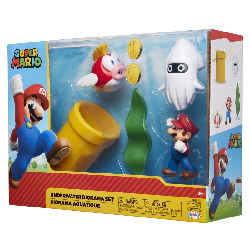 Sada 5 figurek Super Mario Diorama 6 cm