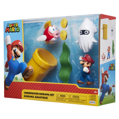 Sada 5 figurek Super Mario Diorama 6 cm