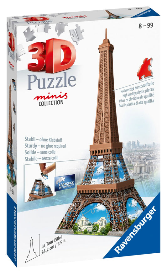 Puzzle 3D Mini budova - Eiffelova věž - položka 54 dílků