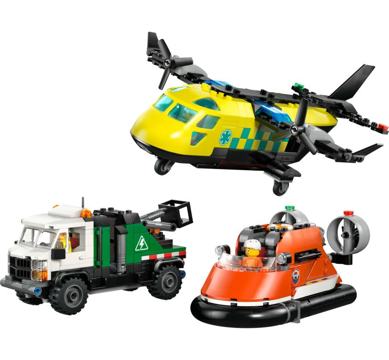 LEGO® 60505 City Remix: Letadlo, servisní vůz a vznášedlo