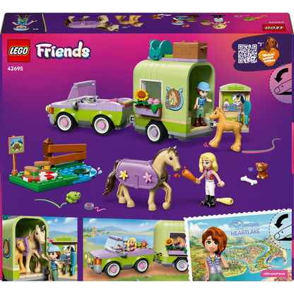 LEGO® 42695 Friends Přívěs s koněm a hříbětem
