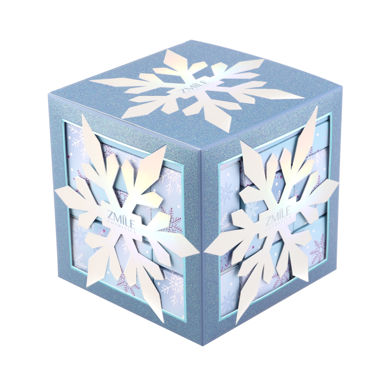 Adventní kosmetický kalendář Snowflake Puzzle - ledově bílá