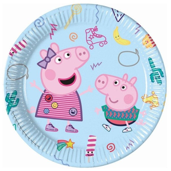 Talířky papírové Prasátko Peppa 23cm