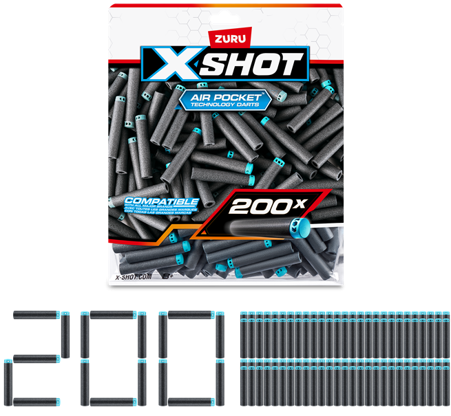 X-SHOT 200 náhradních šipek