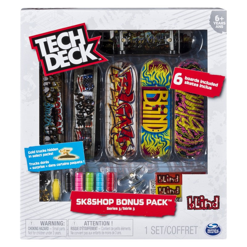 Tech Deck skateshop 6ks s příslušenstvím Figure