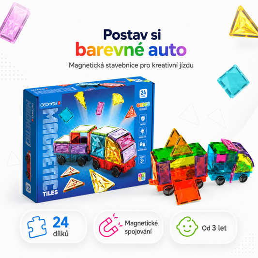 Geomag Magnetic Tiles Auta