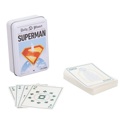 Superman hrací karty  (plechový box)