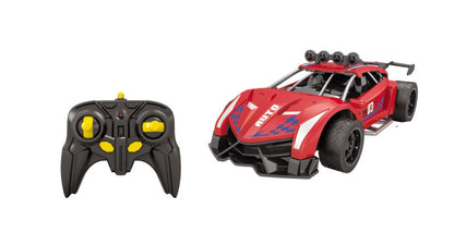 RC auto 1:14 s mlhovým efektem červené černé