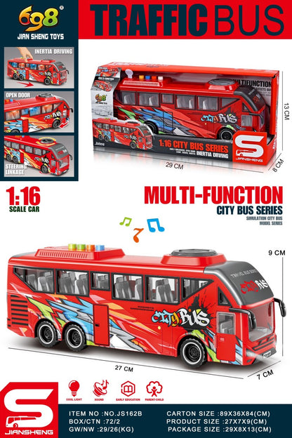 Autobus červený 1:16