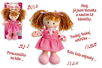 Panenka Verunka hadrová plyš 20 cm