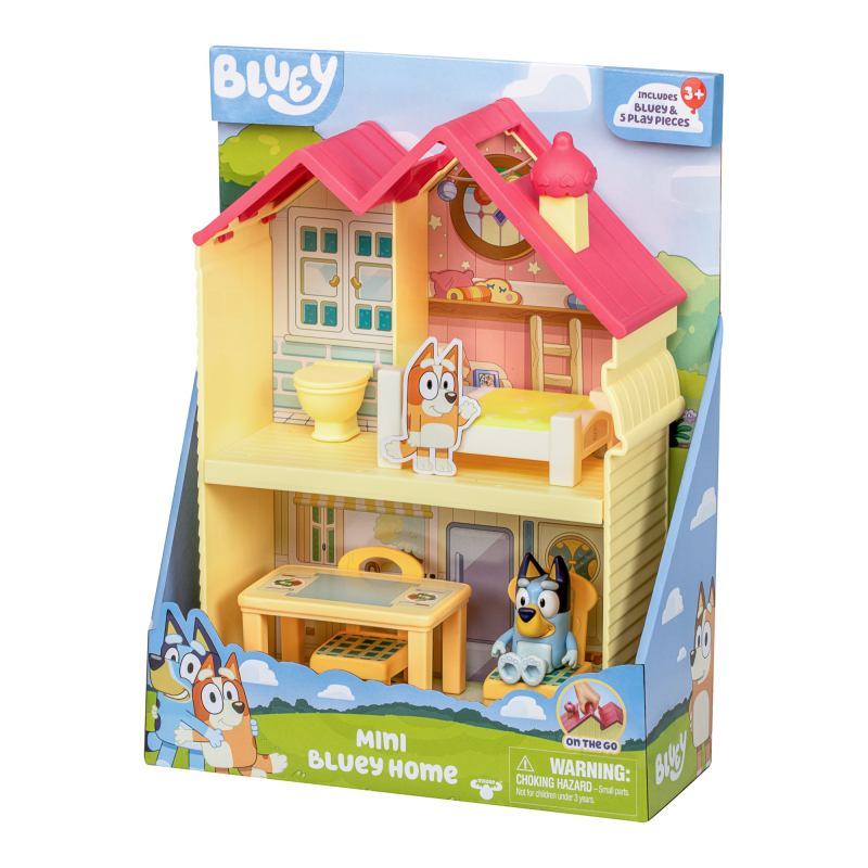 Mini domeček Bluey s příslušenstvím + figurka