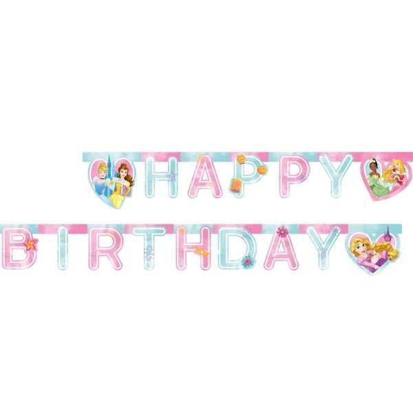 Banner Princess Disney Live Your Story "Happy birthday"