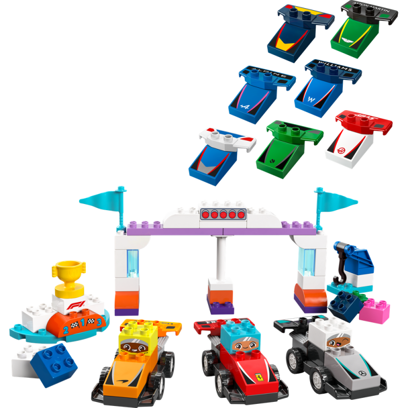 LEGO® DUPLO® 10445 Závodní auta a řidiči týmu F1®
