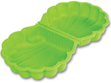 Pískoviště mušle s víkem zelené