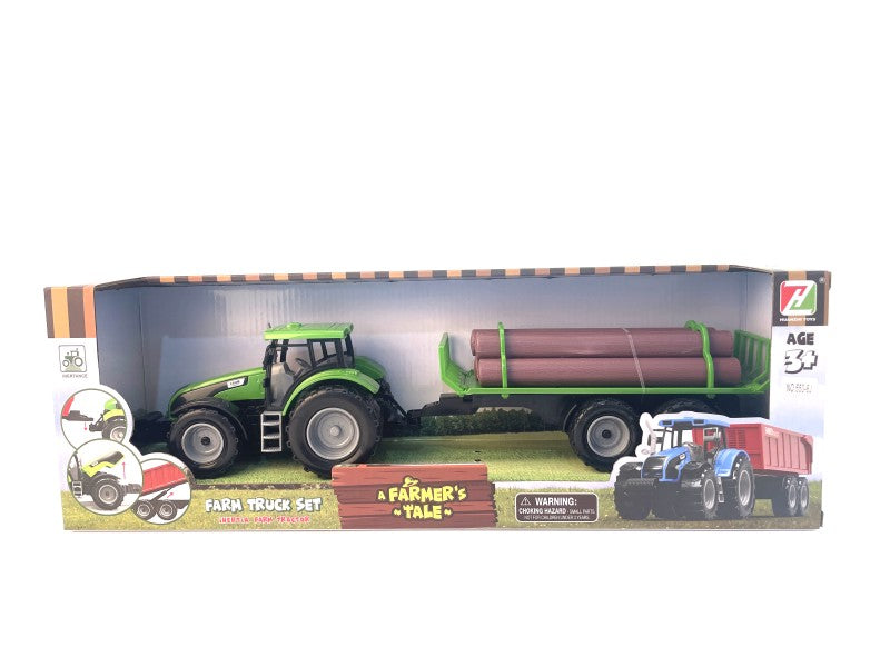Traktor na setrvačník zelený