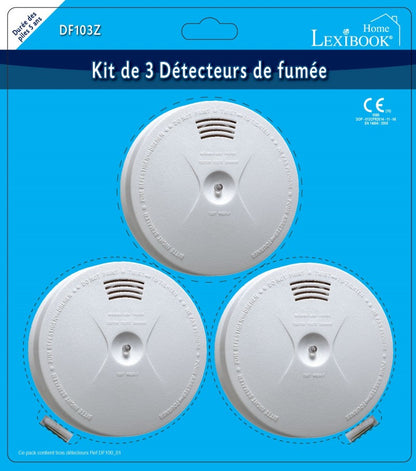 Lexibook 3x detektor kouře s bateriemi