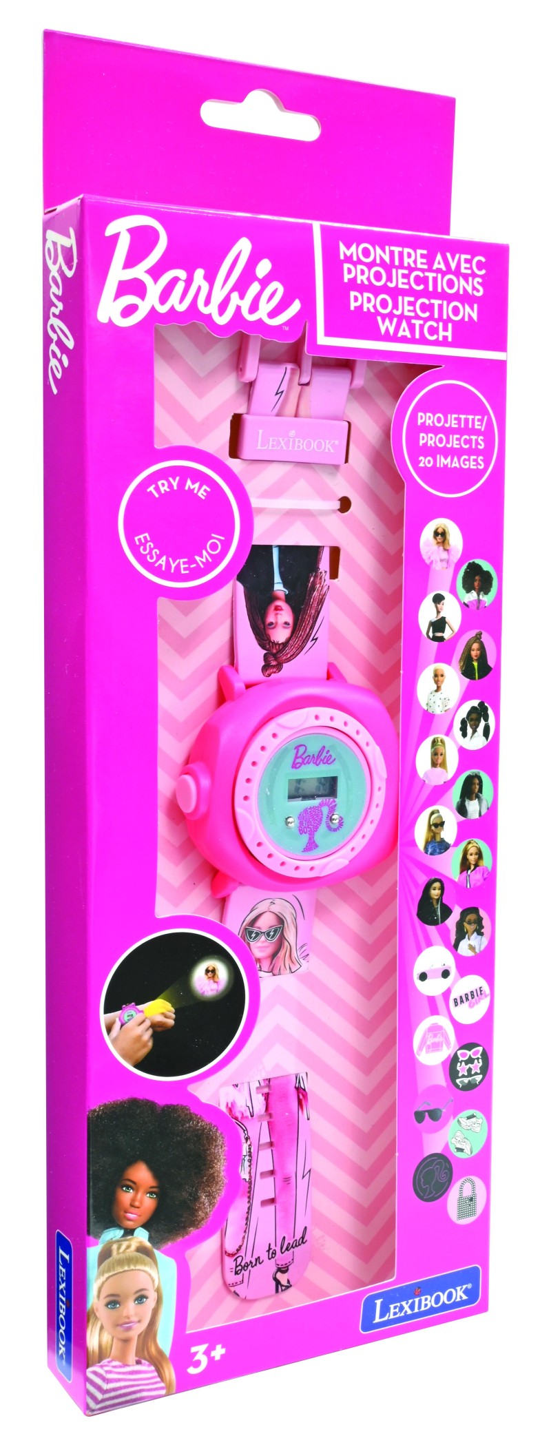 Lexibook digitální promítací hodinky Barbie s 20 obrázky