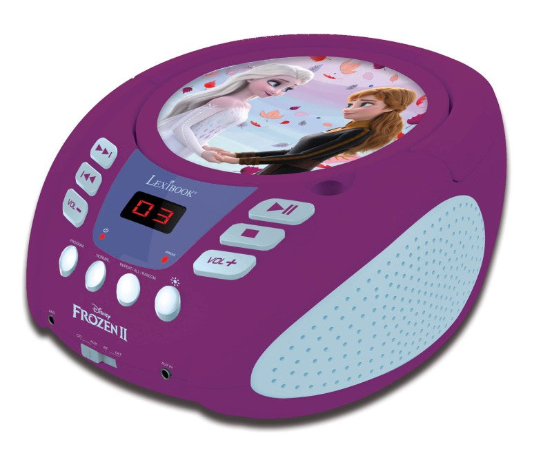 Lexibook CD přehrávač Frozen s bluetooth a světelnými efekty