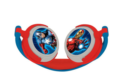 Lexibook skládací drátová sluchátka Avengers s limitem hlasitosti