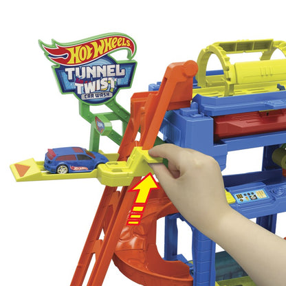 Hot Wheels city color shifters automyčka s otočným tunelem