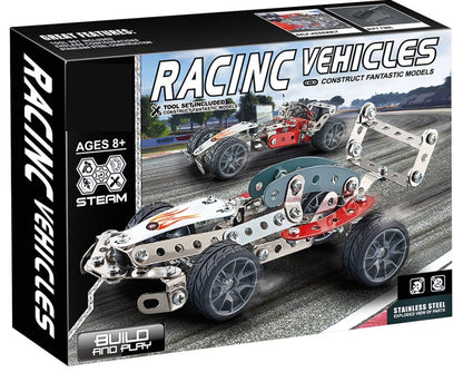Kovová stavebnice 146 ks - Závodní auto