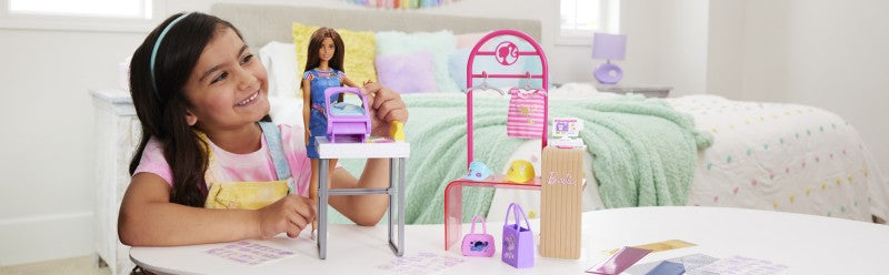 Barbie módní design studio s panenkou