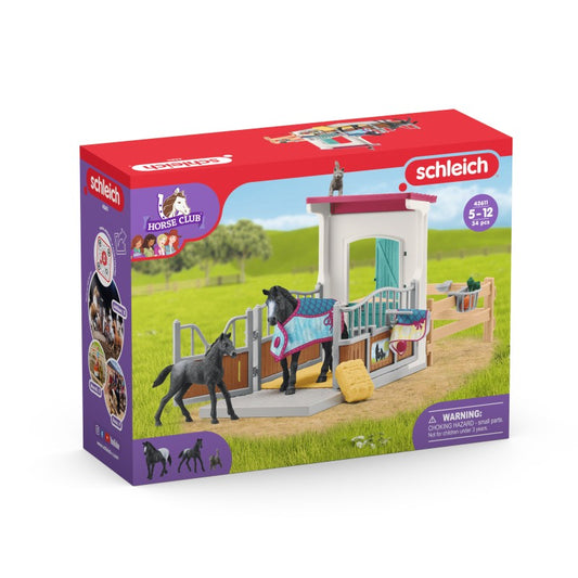 schleich® Horse Club 42611 Box pro koně s klisnou a hříbětem