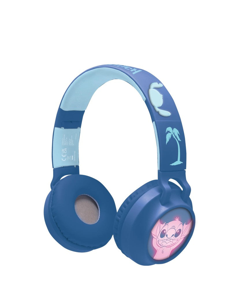 Lexibook 3D bezdrátová sluchátka Stitch se světelnými efekty a limitem hlasitosti