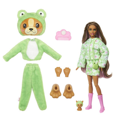 Barbie cutie reveal Barbie v kostýmu Medvědice v modrém kostýmu Delfína
