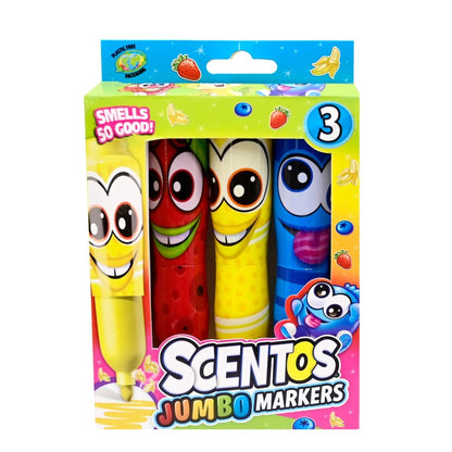 Fixy voňavé Scentos Jumbo Funny Face 3ks