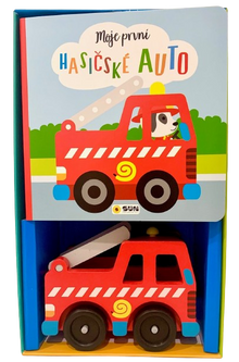 Moje první Hasičské auto - Kniha a hračka - Dárkový box