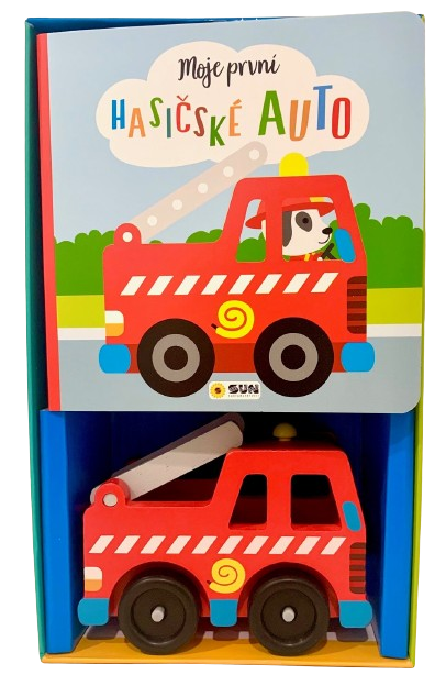 Moje první Hasičské auto - Kniha a hračka - Dárkový box