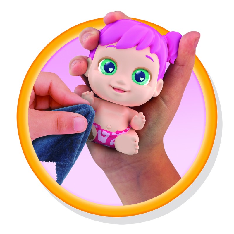 Baby Buppies miminko Holka růžové vlasy koupání