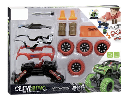 Stavebnice Auto 4WD 15 ks 1:32 bílé