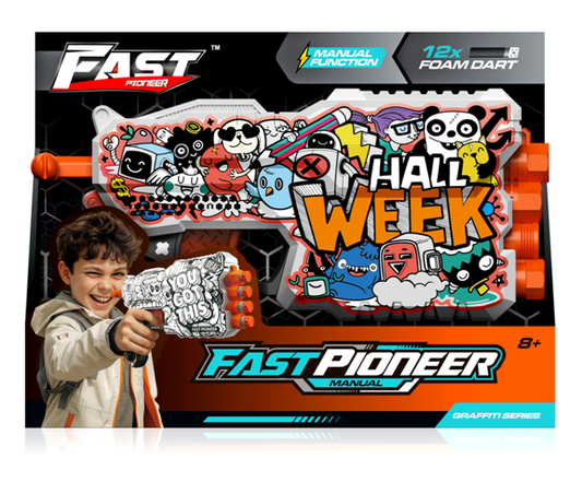 Fast pioneer blaster manuální + 12 ks nábojů