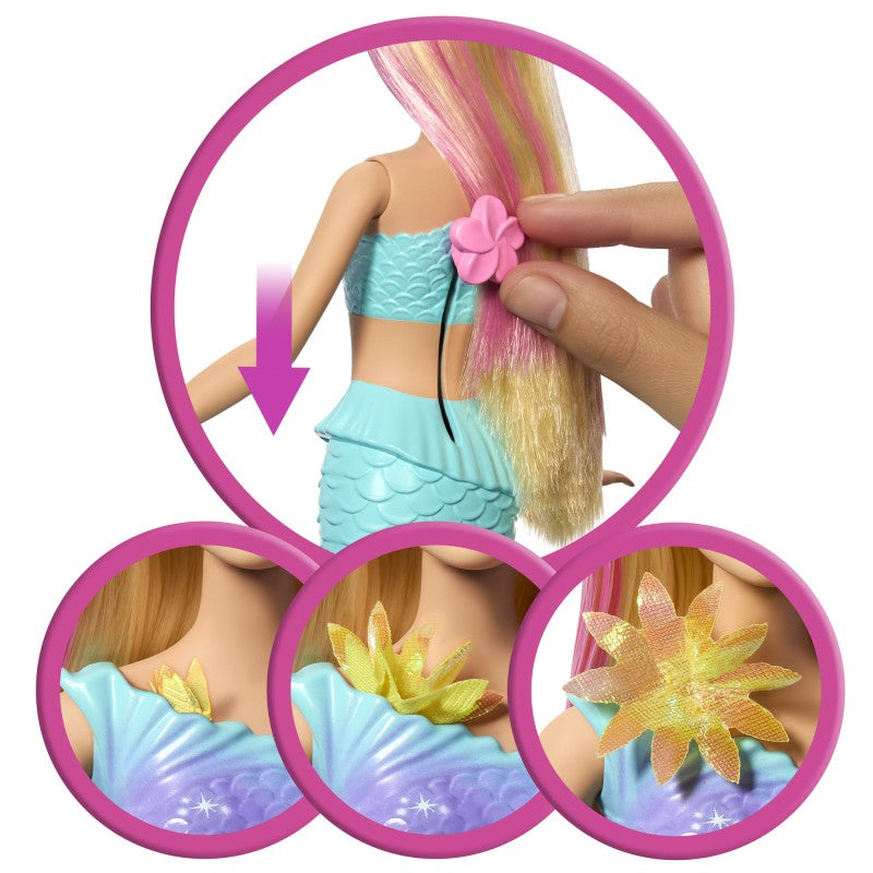 Barbie kouzelná květinová mořská panna - blondýnka