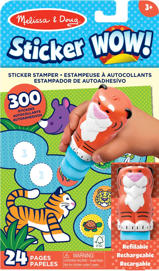 Melissa & Doug sticker wow samolepky tygr