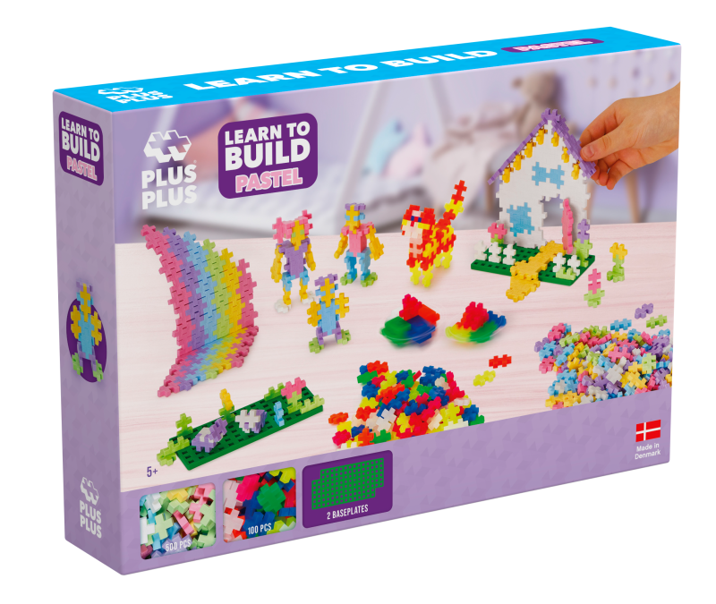 Plus-Plus Nauč se stavět Pastel (600 ks)