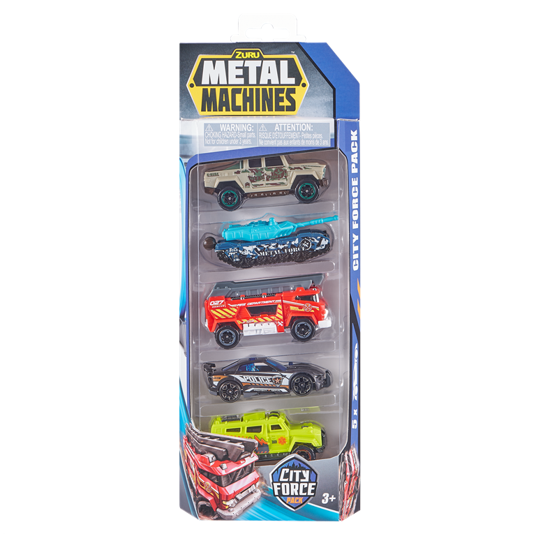Metal Machines City force Sada aut 5 ks