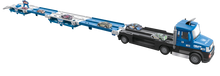 Policejní truck 2v1 se světlem a zvukem a 6 auty