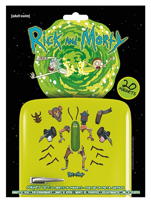 Sada magnetek Ricky a Morty