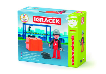 Igráček Automechanik - figurka s nářadím