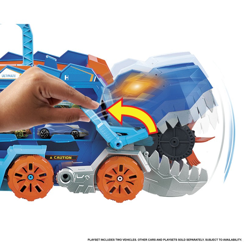 Hot Wheels city T-rex tahač se světly a zvuky