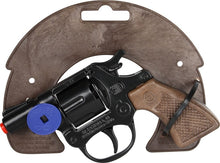 Policejní revolver kovový černý 8 ran