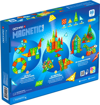 Geomag Magnetic Tiles 60 dílků