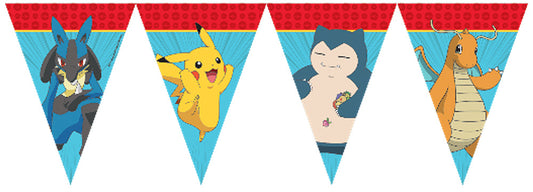 Vlaječková girlanda Pokemon